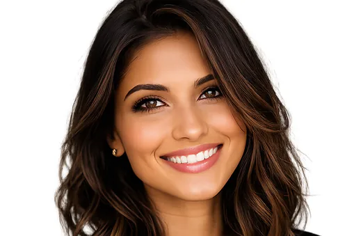 Woman with a beautiful smile after cosmetic dental bonding
