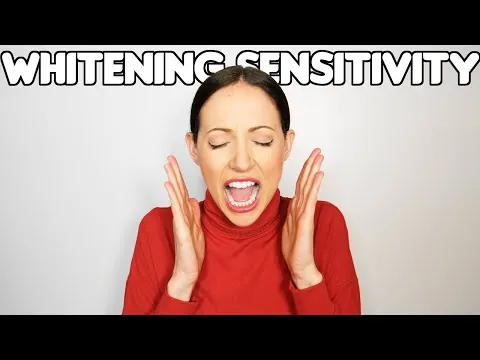 Managing teeth whitening sensitivity