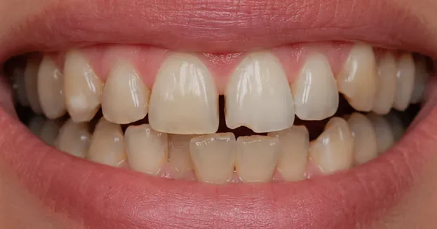 porcelain veneers before