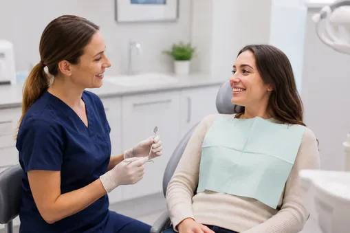 woman at the dental office woman at the dental office